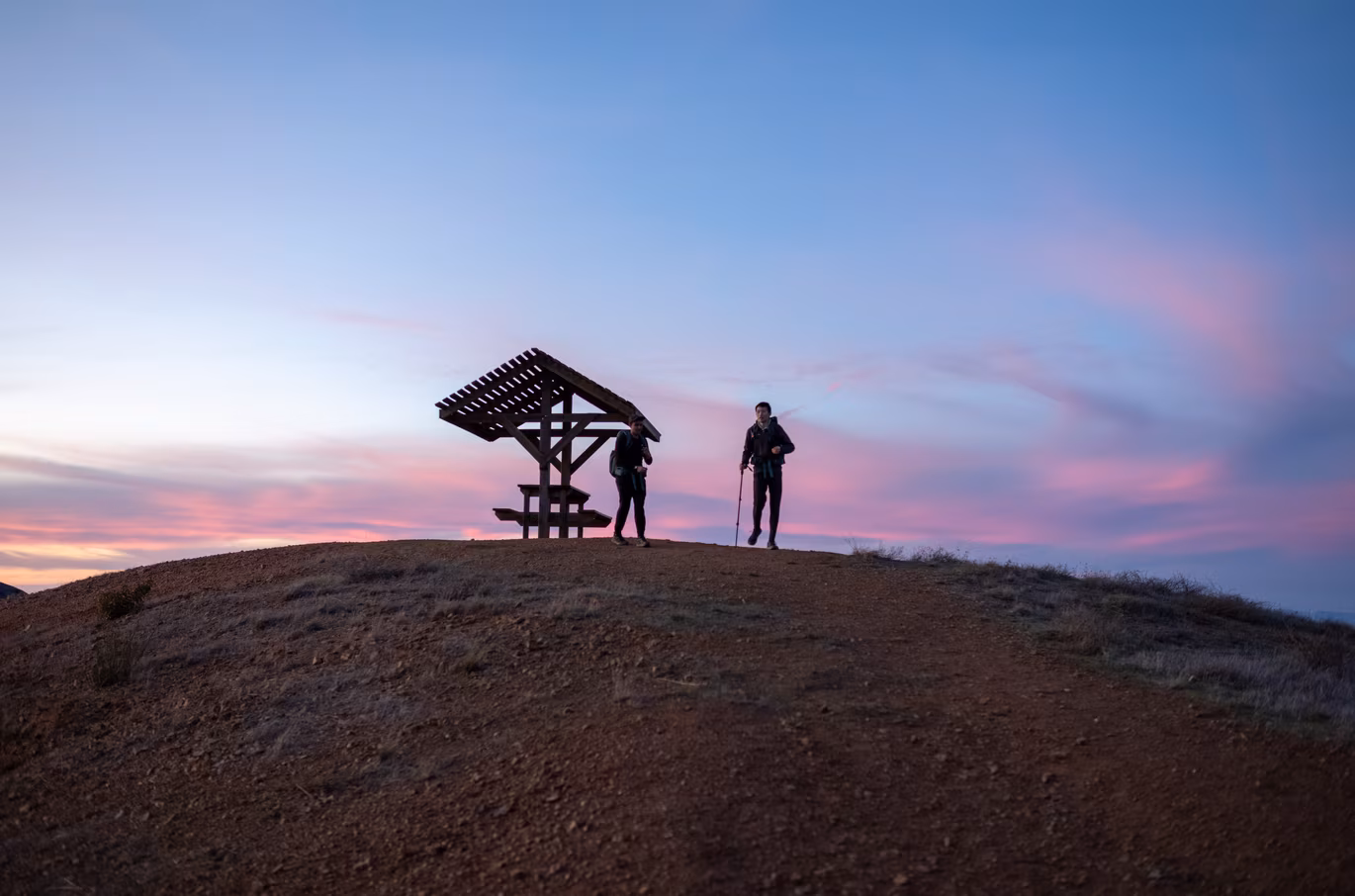 Sunset on Silver Peak Trail.