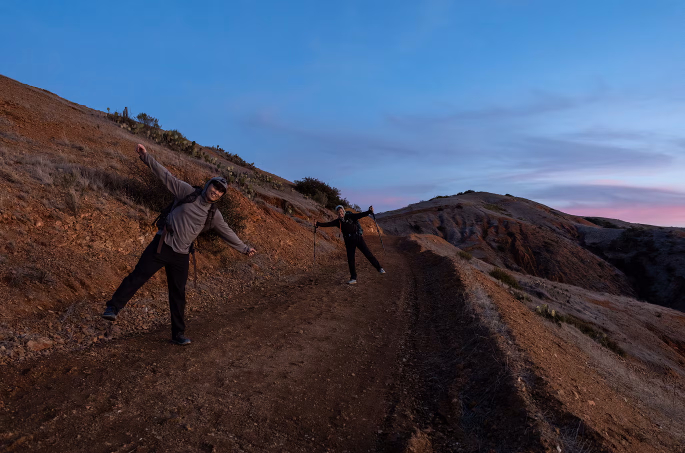 Sunset on Silver Peak Trail.