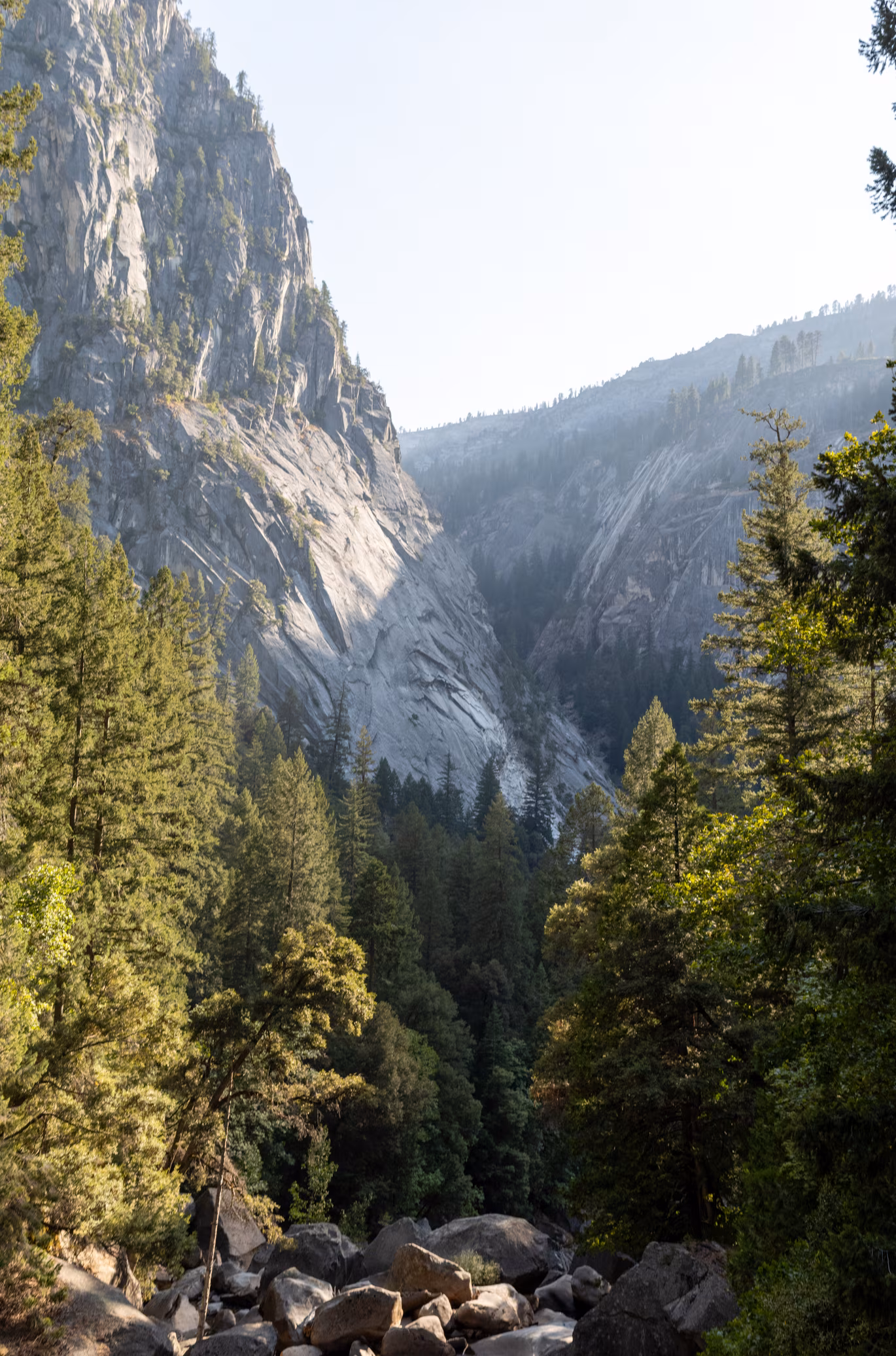 View along the Mist Trail.