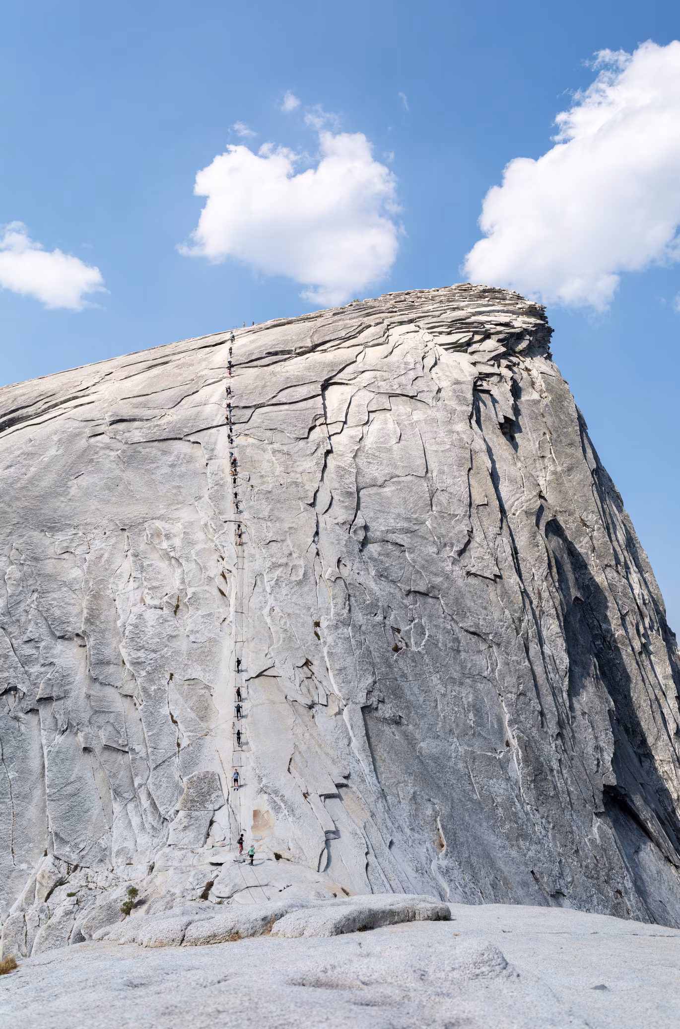 Summit of sub dome looking at Half Dome