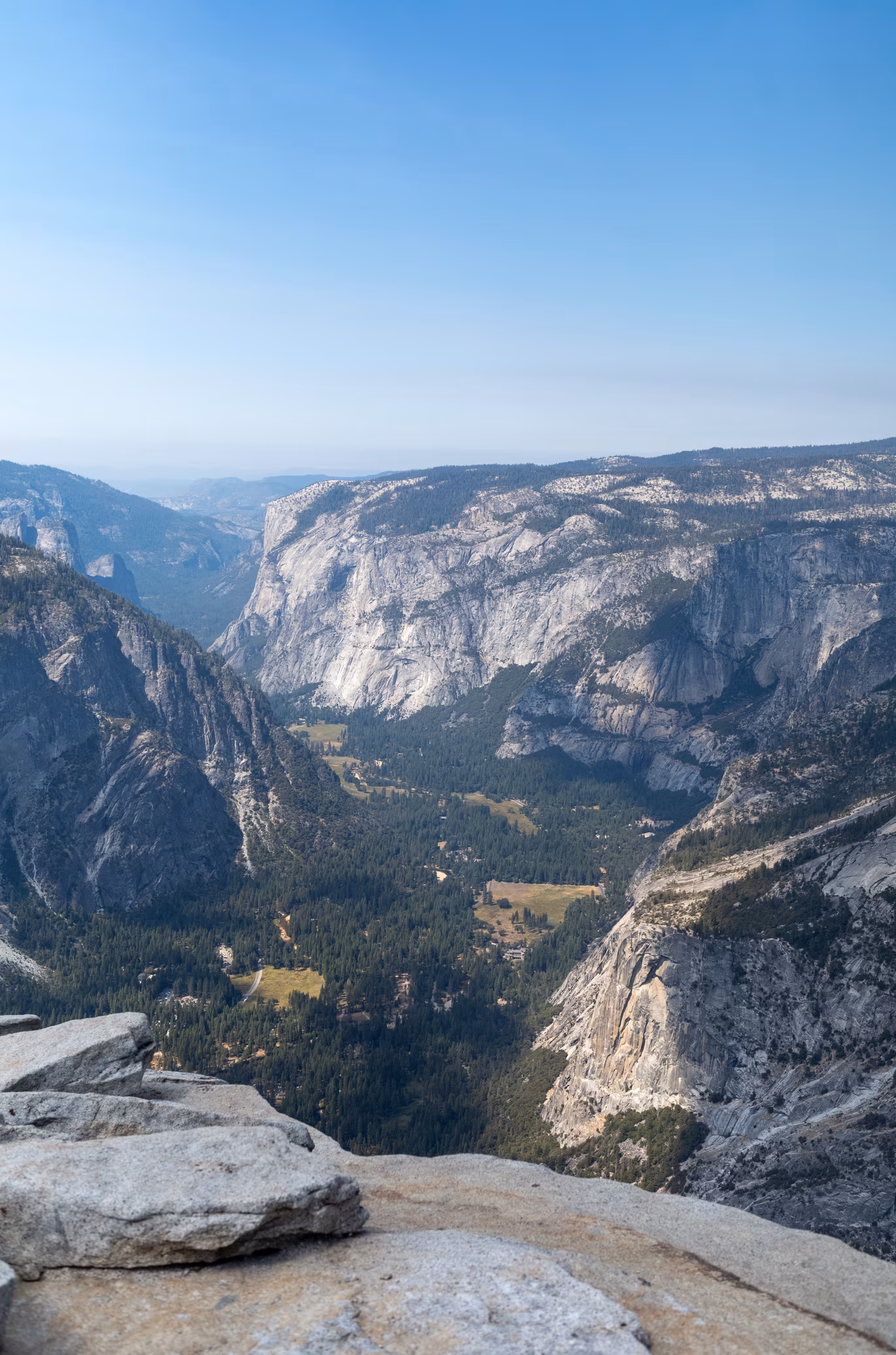 View from summit of Half Dome.