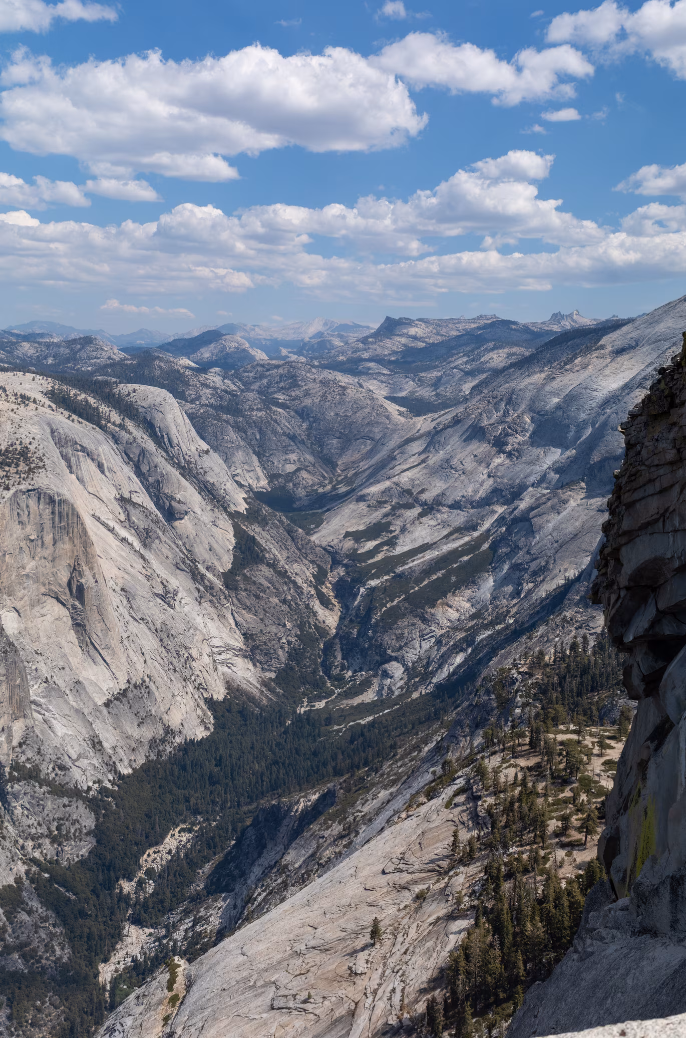 View from summit of Half Dome.