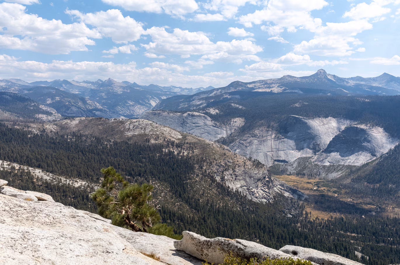 View from summit of Half Dome.